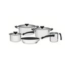 Jogo de Panelas Tramontina Solar Silicone em Aço Inox com Fundo Triplo 5 Peças