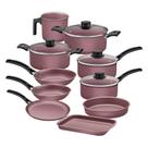 Jogo de Panelas Tramontina Turim 20297464 Rosa Jogo de Panelas Tramontina Turim 20297464 Rosa