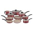 Jogo de Panelas Tramontina Turim Antiaderente Vermelha 10 Peças Jogo de Panelas Tramontina Turim Antiaderente Vermelha 10 Peças