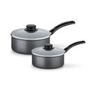 Jogo De Panelas Turim 2 Peças Alumínio Antiaderente 16cm E 18cm Chumbo Ptc - Tramontina