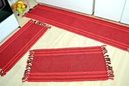 Jogo de Passadeira Listrado - Vermelho Jogo de Passadeira Listrado - Vermelho