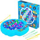 Jogo de pesca IPIDIPI TOYS para crianças com tábua giratória azul