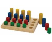 Jogo De Pinos 1 Base 20 Pinos Percepção De Cores Educativo