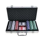 Jogo de poker 300 fichas sem numeração em maleta de aluminio