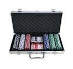 Jogo de poker 300 fichas sem numeração em maleta de aluminio - QUERO PRESENTEAR