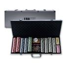 Jogo De Poker C/ Maleta Fichas Coloridas 500un