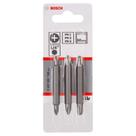 Jogo de Pontas duplas para parafusar Bosch 60mm, 3 peças, 2x PH1, 2x PH2, 2x PH3