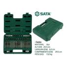 Jogo de pontas hexagonais de 8mm com 42 peças sata st09327