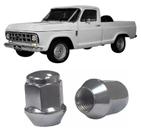 Jogo de porca roda pick-up c-10 cromada 24 unidades