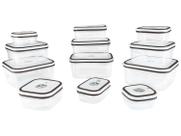 Jogo de Potes de Plástico Herméticos Electrolux com Tampa A23122901 12 Peças