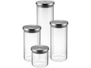 Jogo de Potes de Vidro Hermético Electrolux com Tampa Redondo A18848101 4 Peças Jogo de Potes de Vidro Hermético Electrolux com Tampa Redondo A18848101 4 Peças