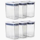 Jogo de Potes Herméticos Oxo POP 6pçs Acrílico Transparente 1,1L Vedação Perfeita Originais