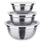 Jogo de Potes Mimo AN2230 Inox Prata com Tampa