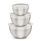Jogo de Potes Tramontina Cucina Aço Inox 3 Peças
