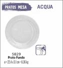 Jogo De Prato Acqua 04 Pratos Fundos - Sopa - Vidro Jogo De Prato Acqua 04 Pratos Fundos - Sopa - Vidro