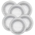 Jogo de Prato de Sobremesa Vidro Diamante Duralex Kit 6 uni Jogo de Prato de Sobremesa Vidro Diamante Duralex Kit 6 uni