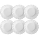 Jogo de Prato Fundo Petala Vidro Branco 6 uni Duralex Nadir Jogo de Prato Fundo Petala Vidro Branco 6 uni Duralex Nadir