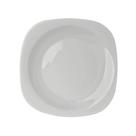 Jogo De Prato Plaza 04 Pratos Rasos - 27cm Vidro Branco
