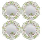 Jogo de Prato Raso Jantar Refeição 29cm Kit 4 Peças Picnic