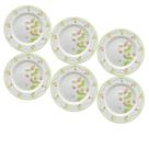 Jogo de Prato Sobremesa 21cm Kit 6 Peças Picnic Decorado Jogo de Prato Sobremesa 21cm Kit 6 Peças Picnic Decorado