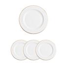 Jogo de Pratos de Sobremesa Divine Fio de Ouro em Opaline 19cm - Hauskraft