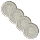 Jogo de Pratos de Sobremesa Porto Brasil Linhas Stoneware 4 Unidades