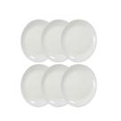 Jogo de Pratos de Vidro Temperado Oval Steak 6pcs- Ruvolo