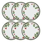 Jogo de pratos em porcelana Egan Cocorido 27cm 6 peças verde