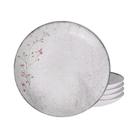 Jogo de Pratos Fundo 21cm Kit 4 Peças Em Porcelana Floralis Tramontina Jogo de Pratos Fundo 21cm Kit 4 Peças Em Porcelana Floralis Tramontina