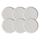 Jogo De Pratos Fundo 22,5cm 830ml Kit 6 Peças Bio Stoneware Vit Sopa Cerâmica Porto Brasil