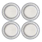 Jogo De Pratos Fundo Sopa Cerâmica Kit 4 Peças 21cm Corona Dominó 560ml