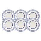 Jogo De Pratos Fundos Sopa Kit 6 Peças 21,5cm Cerâmica Grano Biona