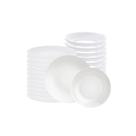 Jogo de Pratos Leonora em Porcelana Branco 24 Peças - Tramontina