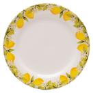 Jogo De Pratos para Sobremesa Limão Siciliano 20cm Branco Cerâmica - Lyor -