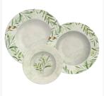Jogo de Pratos Porcelana Decorada Oliva 12 peças 96589-000 - Tramontina