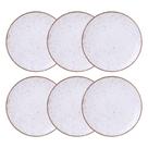 Jogo De Pratos Rasos 6 Pcs Rústico 25 Cm Porcelana Decorada Tramontina Jogo De Pratos Rasos 6 Pcs Rústico 25 Cm Porcelana Decorada Tramontina