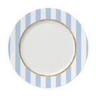 Jogo De Pratos Rasos Em Porcelana Floral Chic Com 6 Peças 25,5cm Germer