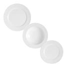 Jogo de Pratos Rasos Fundos e Sobremesa Brancos Porto Brasil Flat 6 Unidades Jogo de Pratos Rasos Fundos e Sobremesa Brancos Porto Brasil Flat 6 Unidades