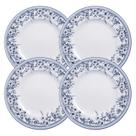 Jogo De Pratos Rasos Jantar Refeição 28cm Kit 4 Peças Azzura Porcelana Decorada Floral Tramontina Jogo De Pratos Rasos Jantar Refeição 28cm Kit 4 Peças Azzura Porcelana Decorada Floral Tramontina