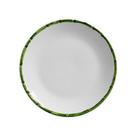 Jogo de Pratos Rasos Scalla Bambu Verde 27 cm - 6 peças - Cerâmica Scalla