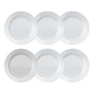 Jogo de Pratos Rasos Vidro Opalino Bela Flor Duralex Kit 6 Unidades Branco Jogo de Pratos Rasos Vidro Opalino Bela Flor Duralex Kit 6 Unidades Branco