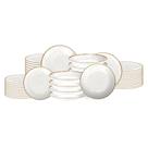 Jogo de Pratos Rústico Marrom 48 Peças em Porcelana Decorada - Tramontina Jogo de Pratos Rústico Marrom 48 Peças em Porcelana Decorada - Tramontina