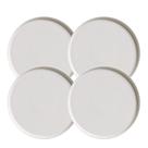 Jogo De Pratos Sobremesa 21,5cm Kit 4 Peças Neo Vit Stoneware Cerâmica Porto Brasil Rustico