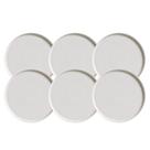 Jogo De Pratos Sobremesa 21,5cm Kit 6 Peças Neo Vit Stoneware Cerâmica Porto Brasil Rustico
