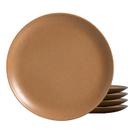 Jogo De Pratos Sobremesa Cerâmica Kit 4 Peças 20cm Organic Terracota Alleanza