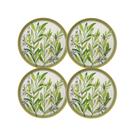 Jogo de Pratos Sobremesa Kit 4 Peças 21cm Siena Salgueira Cerâmica Florarte