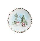 Jogo de Pratos Sobremesa Snow Natal Alleanza 6 Pçs