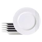 Jogo De Pratos Sobremesas 21cm Kit 6 Peças Monocroma Porcelana Decorada Tramontina Jogo De Pratos Sobremesas 21cm Kit 6 Peças Monocroma Porcelana Decorada Tramontina