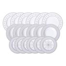 Jogo de Pratos Tramontina Gabrielle em Porcelana Decorada 18 Peças Jogo de Pratos Tramontina Gabrielle em Porcelana Decorada 18 Peças