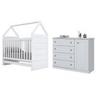 Jogo de Quarto Bebe Berço Americano Montessoriana e Comoda Jogo de Quarto Bebe Berço Americano Montessoriana e Comoda
